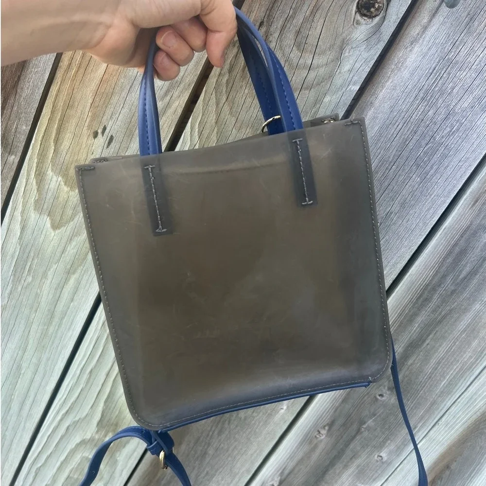 Nikky Nicole Lee‎ Crossbody Bag Womens Small Brown Blue New York City Excellent
